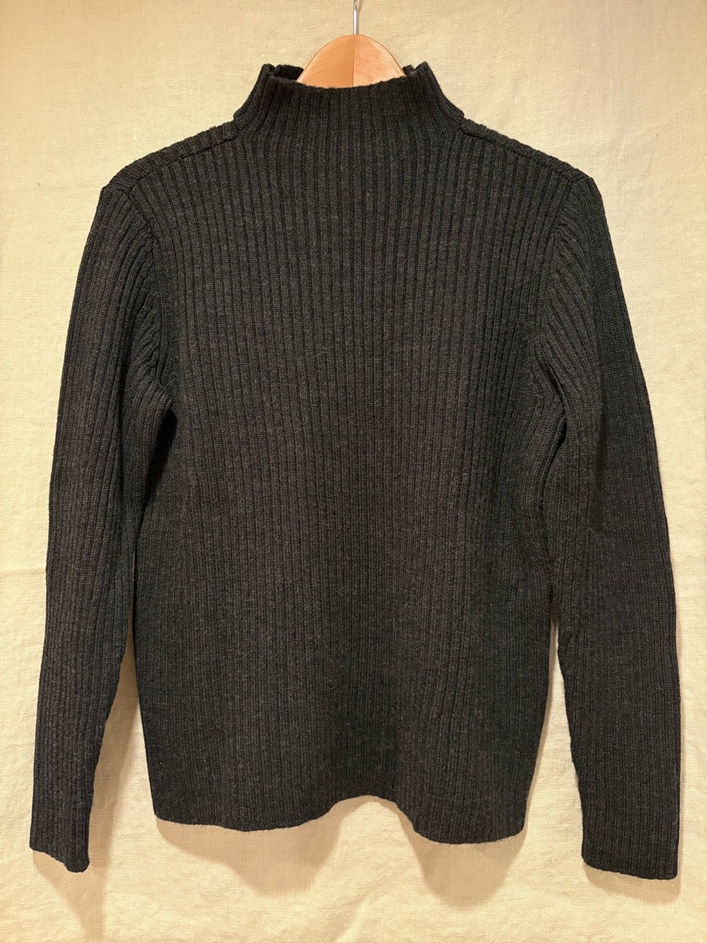 EILEEN FISHER ribbed wool sweater, S, EUC